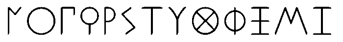 Ongunkan Greek Ionien Ellada Regular Font UPPERCASE