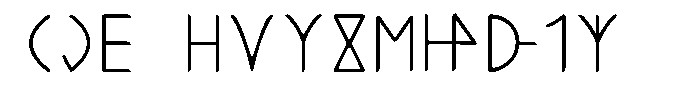 Ongunkan Hun Rovas Ongunkan Bosnian Pyramids Rovas Regular Font UPPERCASE