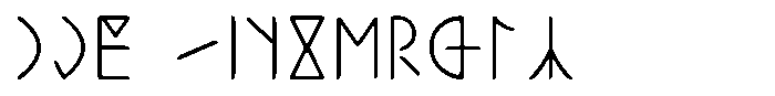 Ongunkan Hun Rovas Ongunkan Bosnian Pyramids Rovas Regular Font LOWERCASE