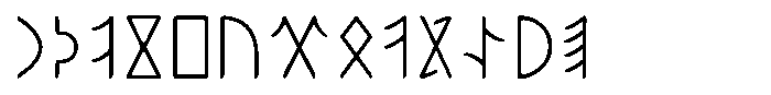 Ongunkan Hun Rovas Ongunkan Carpatian Rovas Regular Font UPPERCASE