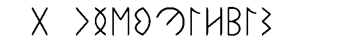 Ongunkan Hun Rovas Ongunkan Early Steppean Rovas Regular Font UPPERCASE