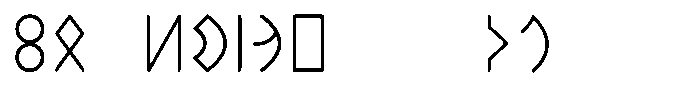 Ongunkan Hun Rovas Ongunkan Pecheneg Rovas Regular Font LOWERCASE
