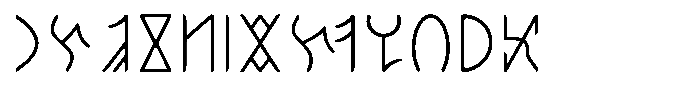 Ongunkan Hun Rovas Ongunkan Steppean Rovas (Khazar Regular Font UPPERCASE