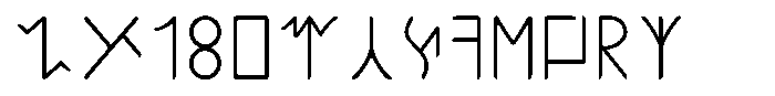 Ongunkan Hun Rovas Ongunkan Steppean Rovas (Khazar Regular Font LOWERCASE