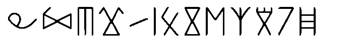 Ongunkan Hun Rovas Ongunkan Tordos Vinca Rovas Regular Font LOWERCASE