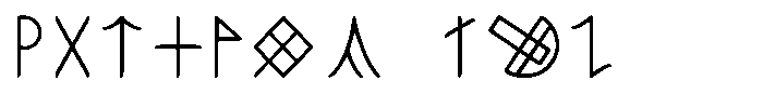 Ongunkan Hun Rovas Ongunkan Tászok Plateau Rovas Regular Font UPPERCASE