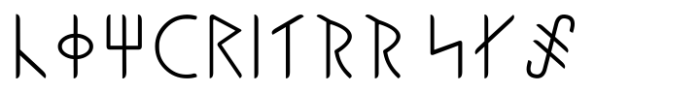Ongunkan Ihre Gotlin Runic Font LOWERCASE