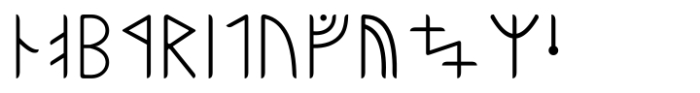 Ongunkan Latin Runic Regular Font UPPERCASE