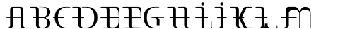 Ongunkan Latin Space Regular Font LOWERCASE