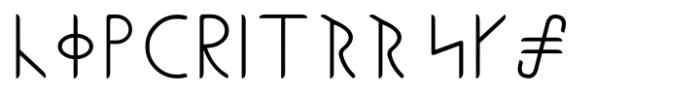 Ongunkan Liljegren Runic Regular Font UPPERCASE
