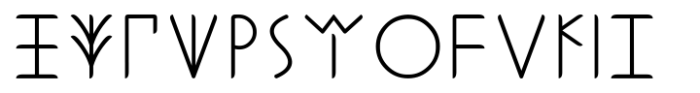 Ongunkan Lycian Regular Font LOWERCASE
