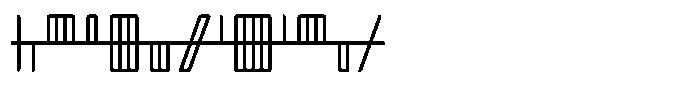Ongunkan Ogham Family Ongunkan Ogham 1 Regular Font UPPERCASE
