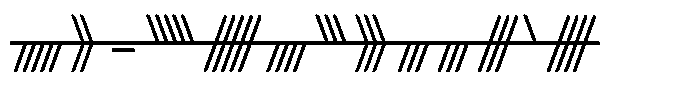 Ongunkan Ogham Family Ongunkan Ogham 4 Regular Font UPPERCASE