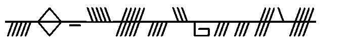 Ongunkan Ogham Family Ongunkan Ogham 4 Regular Font LOWERCASE