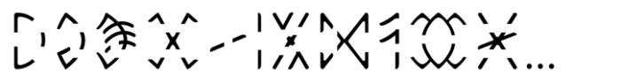 Ongunkan Old Hungarian Runic  P Regular Font LOWERCASE