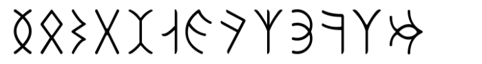 Ongunkan Old Turkic Font LOWERCASE