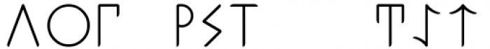 Ongunkan Phrygian Regular Font UPPERCASE