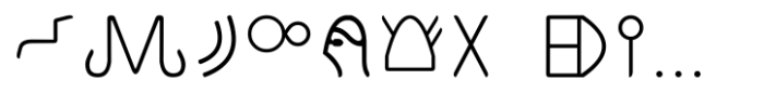 Ongunkan Proto Canaanite Font LOWERCASE