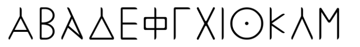 Ongunkan Rosetta Stone Regular Font UPPERCASE