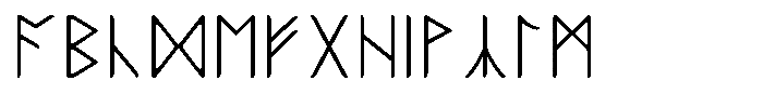 Ongunkan Rune All Letters Font UPPERCASE