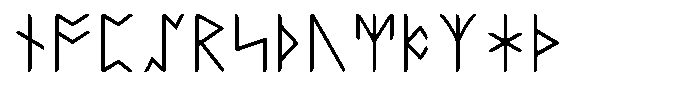 Ongunkan Rune All Letters Font LOWERCASE