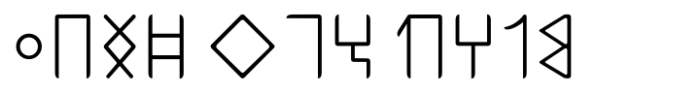 Ongunkan South Arabian Script Regular Font LOWERCASE