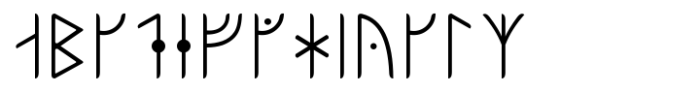 Ongunkan Swedish Runes Font UPPERCASE