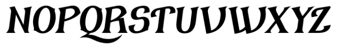 Onimusha Bold Italic Font UPPERCASE