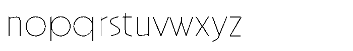 Onni Thin Font LOWERCASE