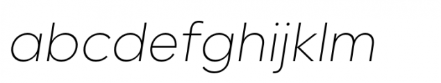 Onry Display Extra Light Italic Font LOWERCASE
