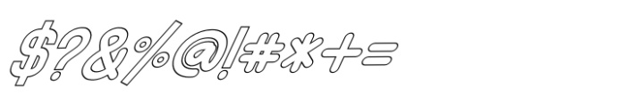 Onsite Outline Italic Font OTHER CHARS