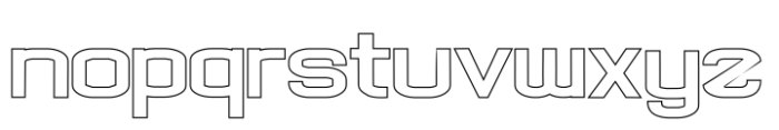 Onsite Outline Font LOWERCASE