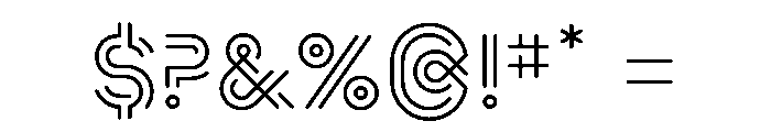 One Two One TwoRegular Font OTHER CHARS