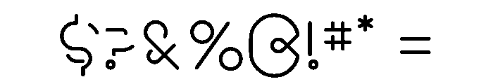 One Two OneBold Font OTHER CHARS