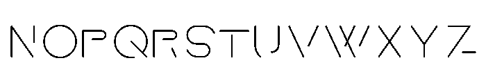 One Two OneRegular Font UPPERCASE