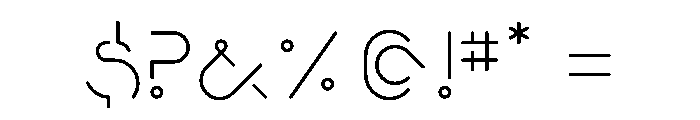 One Two TwoRegular Font OTHER CHARS