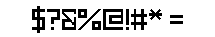 OneTone Checker Font OTHER CHARS