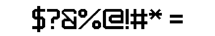 OneTone Specials Font OTHER CHARS