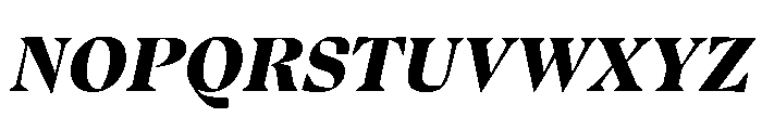 Oni ExtraBoldItalic Instance Font UPPERCASE