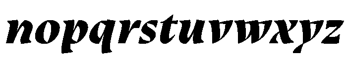 Oni ExtraBoldItalic Instance Font LOWERCASE