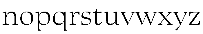 Oni ExtraLight Instance Font LOWERCASE