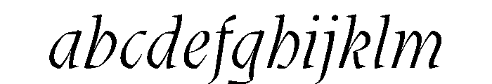 Oni ExtraLightItalic Instance FONT