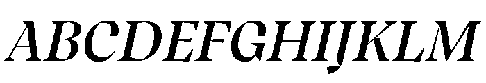 Oni Italic Instance Font UPPERCASE