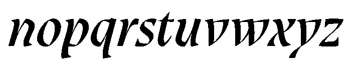 Oni Italic Instance Font LOWERCASE