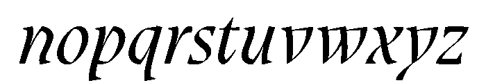 Oni LightItalic Instance Font LOWERCASE