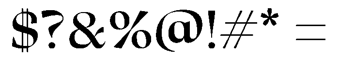 Oni Regular Instance Font OTHER CHARS