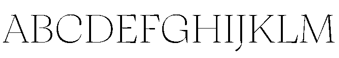 Oni Thin Instance Font UPPERCASE