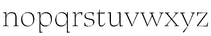 Oni Thin Instance Font LOWERCASE