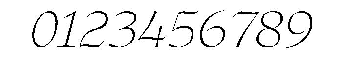 Oni ThinItalic Instance Font OTHER CHARS