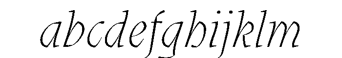 Oni ThinItalic Instance FONT